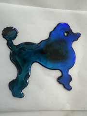 Rare Vintage 80s Mystik Oilies Oilie Oily Poodle Dog Touch Sticker 1980s Rare