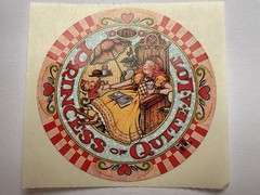 Vtg Mary Engelbreit Oval/Circle Sticker Lot Queen Princess Cheer 5pc NOS
