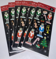 6-Packs! Hallmark Glitter Christmas Nutcracker Sticker Packs – 432 Stickers