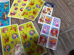 Lot Of 14 Vintage Winnie The Pooh Sticker Packs And Patches
