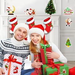 Christmas Theme Stickers, 100Pcs Vinyl Waterproof Merry Christmas Stickers for E