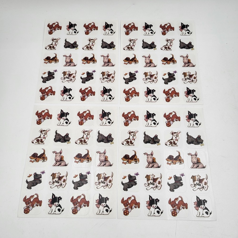 Lots of 4 Assorted Mary Engelbreit Stickers Scottie Dogs-See Pictures!