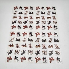 Lots of 4 Assorted Mary Engelbreit Stickers Scottie Dogs-See Pictures!