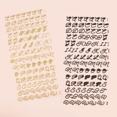– Alphabet Puffy Stickers in Uppercase and Lowercase, Numbers and Special Cha…