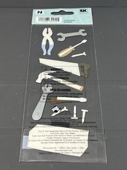 Jolee’s Dimensional Stickers Scrapbooking Tool Box Hammer Nails Saw Wrench