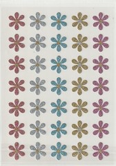 Generic Glitter Pastel Flowers Easter Spring 35 pcs $3.99 retail FREE shipping!