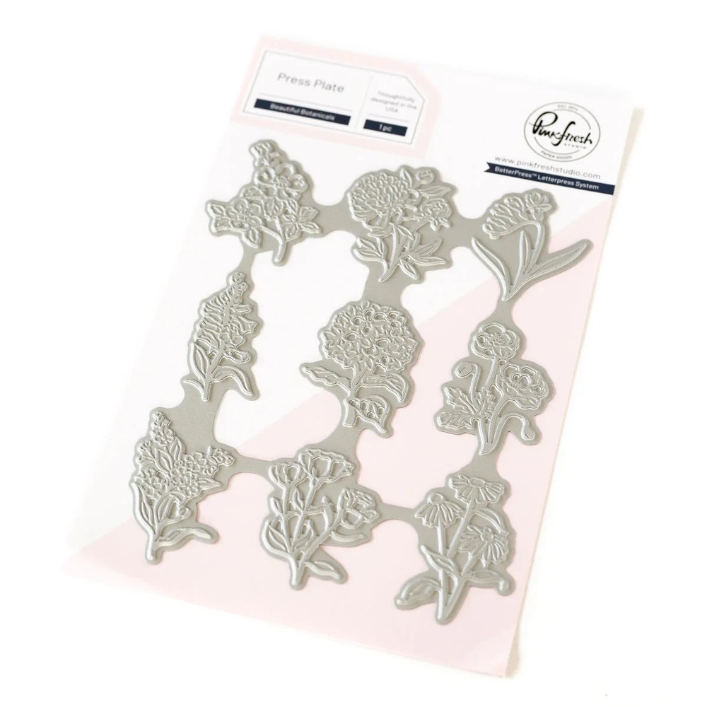 PINK FRESH – METAL CUTTING DIE- PRESS PLATE – BEAUTIFUL BOTANICALS