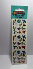 Vintage Sandylion Prismatic Bird Mini Stickers Peacock Toucan Parrot Cardinal