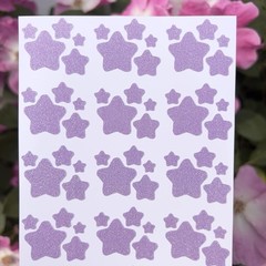 Glitter Star Sticker Sheet! – 0.25 to 0.75 inch