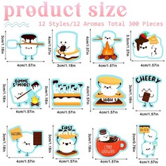 300 Pcs Scratch and Sniff Sticker for Kid Smelly Scented Large Marshmallow Mo…
