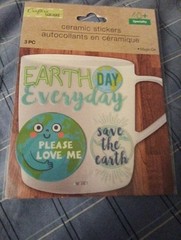 Crafters Square Ceramic Stickers. Lot of 2