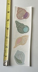 1 Mrs Grossmans Seashells Stickers Opalescent Iridescent Sea Beach Shell Ocean