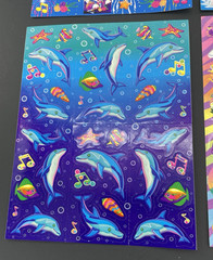 Lisa Frank Stickers Lot 6 Sheets S362 S363 S365 S366 S367 S369 Full Sheets