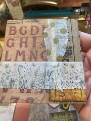 Unique Handmade Ephemera, Scrapbook,Junk Journal,tag,embellishment Mixed Media