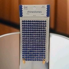 New Love Nicole Blue Rhinestone Stickers 6MM Craft Embellishment 247 Count
