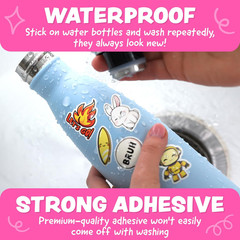Cute Stickers for Kids – Kawaii Water Bottle Stickers for Teens – 108Pc Sticker
