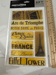 Creative Imaginations Art Warehouse Paris France by Danelle Johnson Eiffel Tower