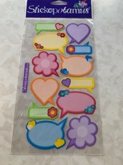 STICKO EK SUCCESS STICKERS BRIGHT COLORFUL TAGS LABELS MULTI-DESIGN TAGS 12PCS