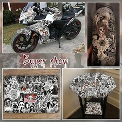 300PCS Gothic Stickers Pack cool for Teens, Vinyl Punk Gothic Stickers