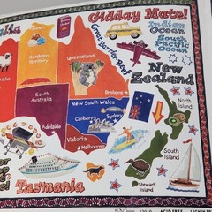 Vintage NRN Designs Australia Country Travel Sticker Roll Lot of 45 Large Sheets