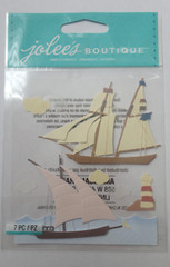 Jolee’s Boutique Nautical Travel Sail Boat Scrapbook Sticker