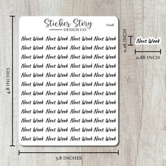 Next Week Planner Stickers