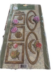 M101-e04 Anna Griffin 2005 Stickers Rose 3D Layered Card Stock Package Scrapbook