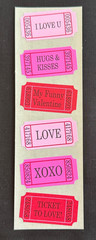Mrs. Grossman Ltd Edition or Club Stickes ~ Valentine HEARTS~CUPCAKES~LoveBugs