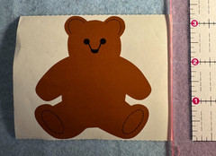 Vintage 1980s sticker reprint Mrs. Grossman Large Teddy Bear