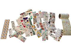 Vintage Sandy Lion Alphabet Letter Sticker Roll Animal Seasonal Sports Baby Lot