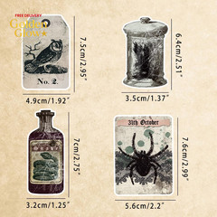 106 Pcs Potion Labels Stickers, Apothecary Sticker Dark Aesthetic Wine Bottle St