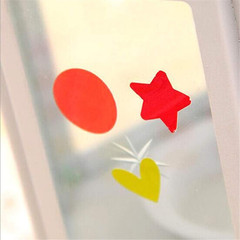 18 Sheets 1512 Pcs Colorful Heart Shape Self Adhesive Stickers, for Scrapbooking