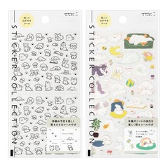 Sticker sticker for MIDORI Planner dog pattern S + M 2 types set 82689006