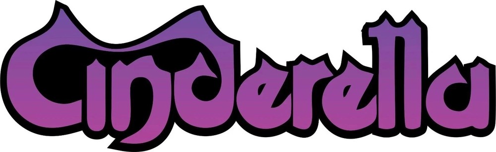 Cinderella Rock Band Waterproof Die-Cut Sticker