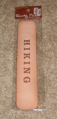 Rusty Pickle Large Leather Title ~ Hiking