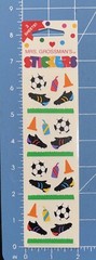 Mrs. Grossman’s SOCCER ITEMS Stickers, 3 Sheets, New