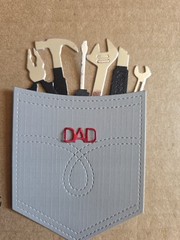 1 Pocket Of Tools For Dad Cardstock die cuts scrapbook card