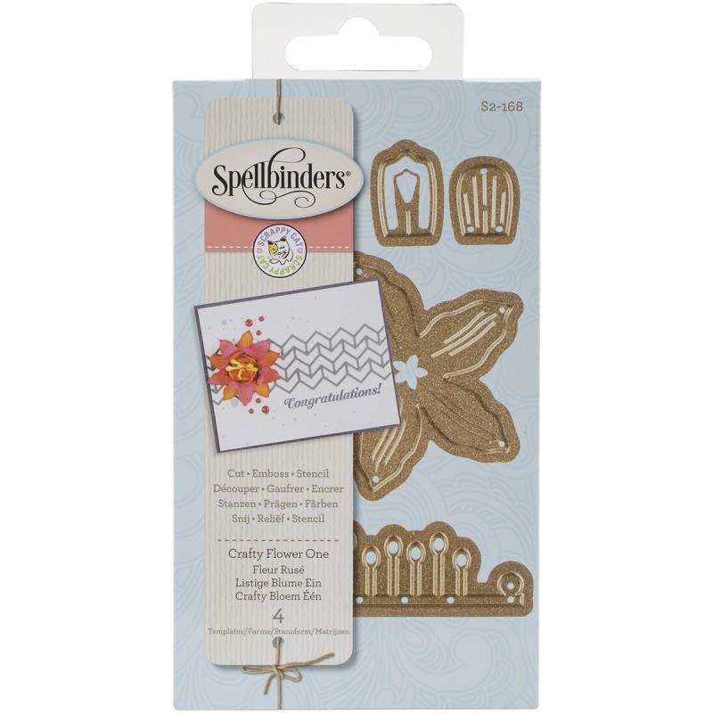 Spellbinders Die D-Lites Series Craft Die CRAFTY FLOWER ONE S2-168