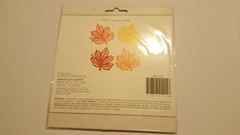 Scrapbooking Crafts AC Die-Cut Leaves Fall Autumn Colors Orange Red Gold Yellow