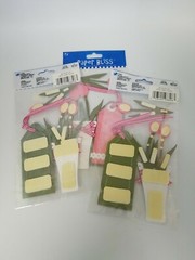FLOWER Pink Tulips Tulip Spring Bouquet Vase Tag Paper Bliss sticker 3 packs
