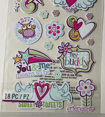 Sticko Special Friendship Stickers EK Success Scrapbook Planner Quotes 18PC