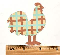 Colorful Patterned Metal Die Cut Farm Animals Decor Cow Pig Rooster Duck Horse