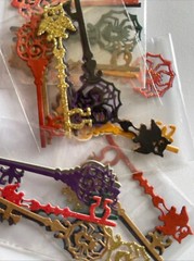 HALLOWEEN KEY Die-Cut(6pc)Fall •Thanksgiving•Autumn•Pumpkin •Spider•Owl•Skeleton