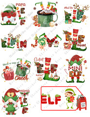 Funny Christmas Elf Collage Supplies For Scrapbook Junk Journal Card Making
