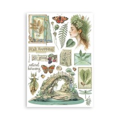 Stamperia A5 Washi Pad- Herbarium Silvae, SBW27