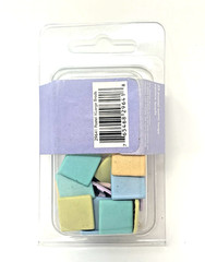 JoAnn Craft Essentials 25 Ct Pastel XL Square Brads Yellow Pink Green Blue Aqua