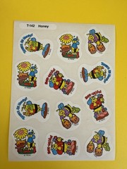 Vintage Trend Enterprises Scratch And Sniff Stinky Stickers Sheet 80’s