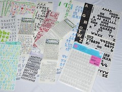 HUGE Misc Lot 47 Sheets Alphabet Letters Numbers Scrapbook Stickers Scrapbooking