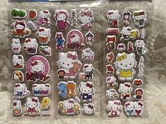 Retro Vintage Look Hello Kitty 3D Bubble Puffy Stickers 3 sets (#23)