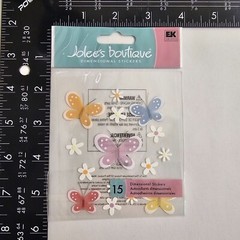 Jolees Boutique Dimensional Stickers Fluttering Friends Butterflies EK Success